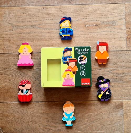 Goula Magnatic Puzzel, Kinderen en Baby's, Speelgoed | Kinderpuzzels, Gebruikt, 6 maanden tot 2 jaar, 10 tot 50 stukjes, Van hout