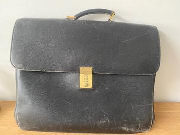 Delvaux aktentas, Handtassen en Accessoires, Ophalen, Gebruikt, Zwart, Overige typen