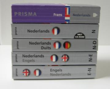 5 PRISMA Woordenboeken, Ned., Engels, Frans, Duits