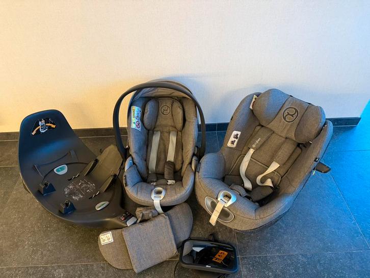Cybex Cloud Z, base Z, Sirona Z iSize, Enfants & Bébés, Sièges auto, Utilisé, Autres marques, Isofix, Dossier réglable, Protection latérale