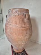 Griekse ton/kruik terracota antiek H115 x B54 bovenrand, Antiek en Kunst, Ophalen