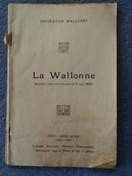 La Wallonne, société littéraire - XXIIme annuaire 1922-1923, Belgique, Utilisé, Enlèvement ou Envoi, Collectif