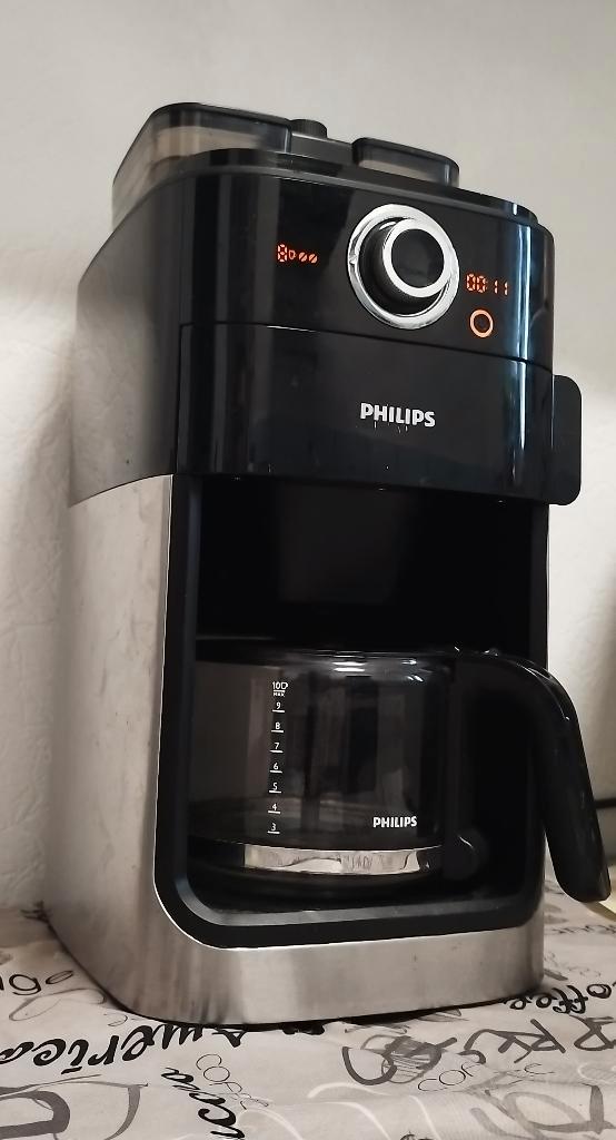 Cafetière à filtre Philips, Electroménager, Cafetières, Café moulu, Café en grains, Autres modèles, 4 à 10 tasses, Réservoir d'eau amovible