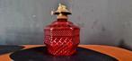 Vintage olielamp, Gebruikt, Vintage, Ophalen of Verzenden, Glas
