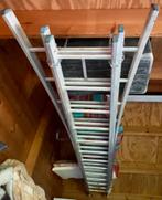 Alu schuifladder 3 delig, Doe-het-zelf en Bouw, Ladders en Trappen, Ophalen, Zo goed als nieuw, Ladder