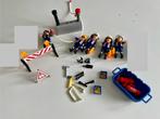 Playmobil brandweerset + 5 figuren pompiers, Ophalen of Verzenden, Zo goed als nieuw