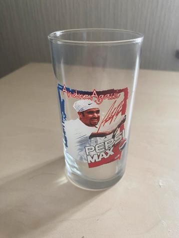 Verre Pepsi-Cola André Agassi !!!RARE!!! beschikbaar voor biedingen