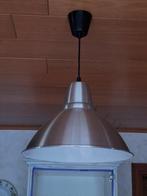 2 identieke hanglampen aluminium, Huis en Inrichting, Ophalen, Gebruikt, Minder dan 50 cm