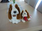 2 Pluche Bassethonden, Collections, Ours & Peluches, Comme neuf, Autres marques, Autres types, Enlèvement ou Envoi