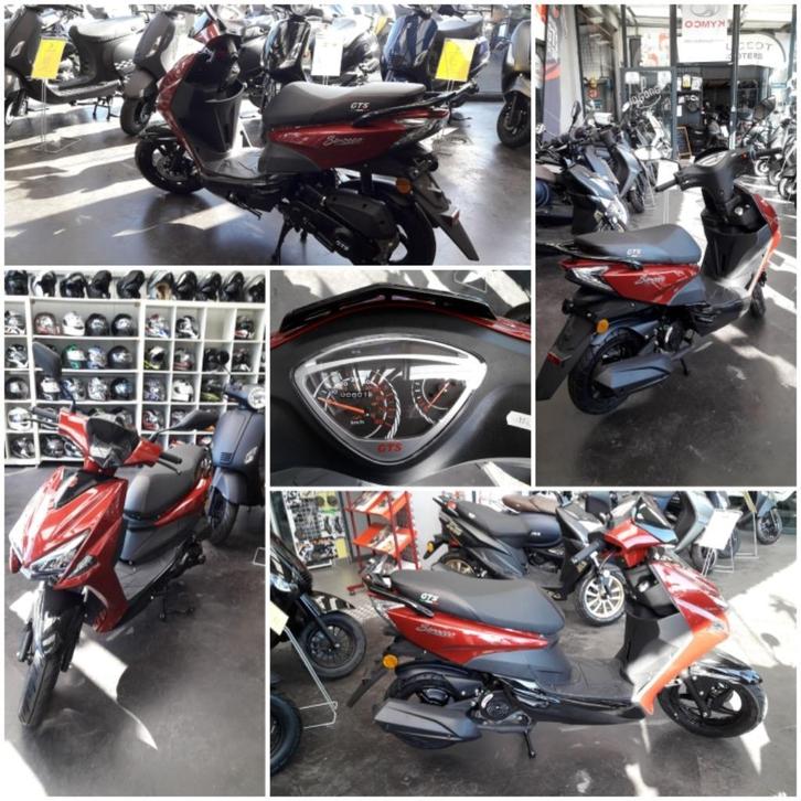 GTS sirocco mat zwart nieuwe scooter A/B klasse, Fietsen en Brommers, Scooters | Overige merken, Nieuw, Benzine, Ophalen