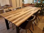 Tafel (1) en stoelen (6), Huis en Inrichting, Ophalen, Gebruikt, 200 cm of meer, Vijf personen of meer