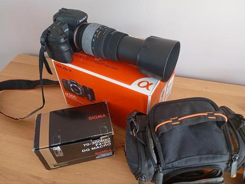 Appareil photo reflex Sony Alpha 200 + accessoires, Audio, Tv en Foto, Fotocamera's Digitaal, Sony, Ophalen