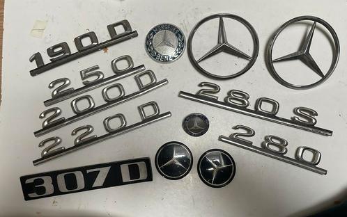 Mercedes Benz emblemen metaal diverse modellen, Auto-onderdelen, Klein materiaal, Mercedes-Benz, Gebruikt, Ophalen of Verzenden