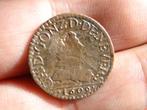 Bodemvondst 17e eeuw muntstuk munt Double Tournois 1609, Postzegels en Munten, Munten | Europa | Niet-Euromunten, Frankrijk, Ophalen of Verzenden