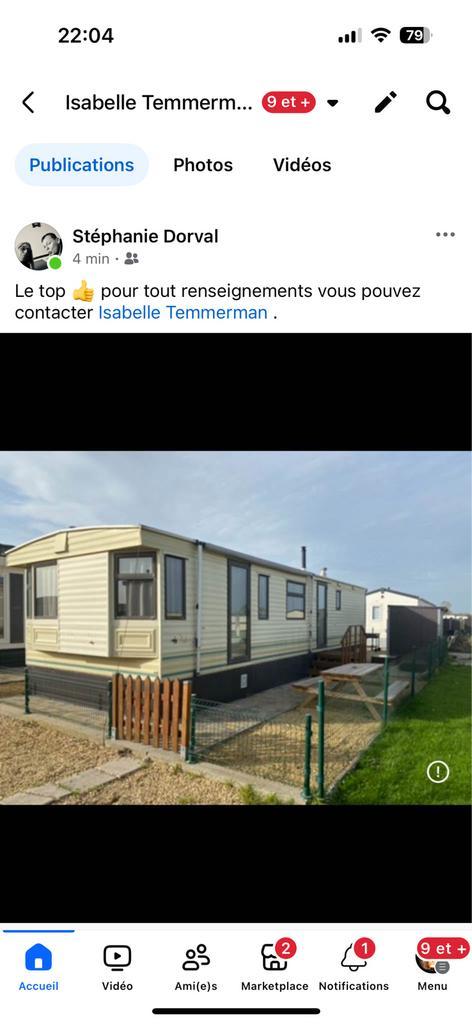 Location Mobilhome 4 personnes à Wenduine (côte Belge), Caravans en Kamperen, Verhuur