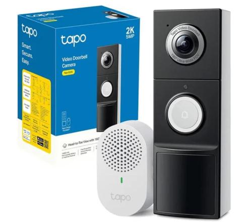 sonnette connectée 2K 5MP + carillon, Huis en Inrichting, Deurbellen, Nieuw, Draadloos, Bewegingsdetectiesensor, Compatibel met smartphone