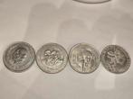 3 pièces Mexique +1 médaille  (description plus bas), Ophalen of Verzenden, Zilver