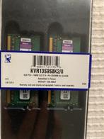 Laptops Geheugen 1X Kingston Kit =(2 X 4GB) PC3-10600 DDR3, Computers en Software, Nieuw, Ophalen of Verzenden, Laptop, DDR3