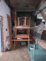 GRATIS partij vintage houten schoolbanken, Antiek en Kunst, Ophalen