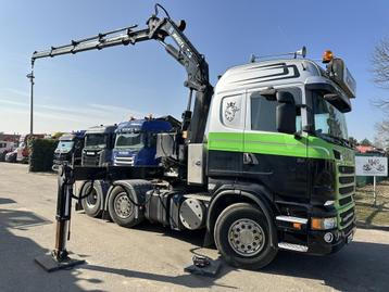 Scania R500 V8 6x2 + KRAN MKG HLK 231 HP (23tm) - 4x HYDR -  beschikbaar voor biedingen