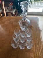 Carafe et 9 verres, Enlèvement