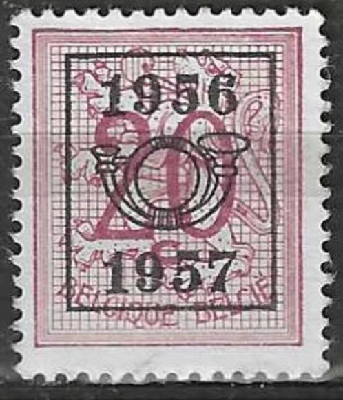 Belgie 1956/1957 - OBP 661pre - Opdruk E - 20 c. (ZG), Timbres & Monnaies, Timbres | Europe | Belgique, Non oblitéré, Envoi