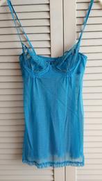 Turkoois nachtjapon, Kleding | Dames, Ondergoed en Lingerie, Ophalen, Overige kleuren, Nachtkleding