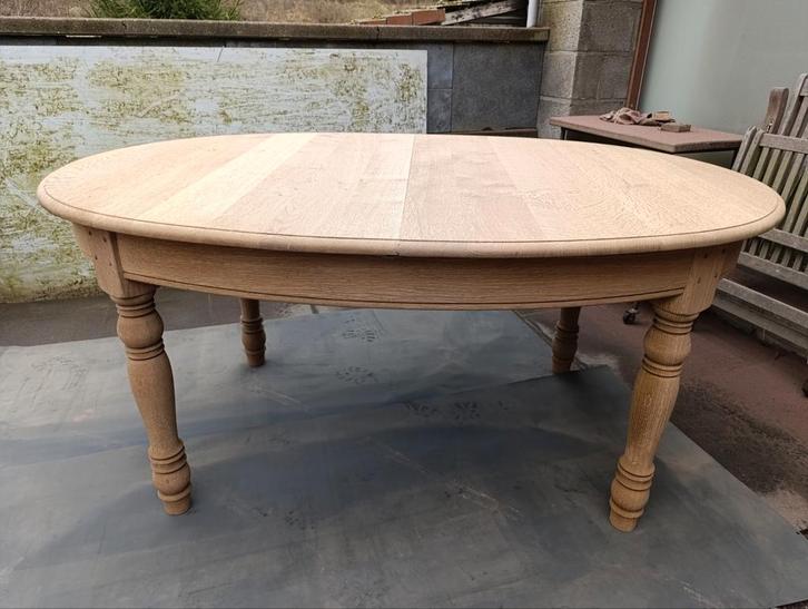 table en chêne aérogommer, Antiquités & Art, Antiquités | Meubles | Tables