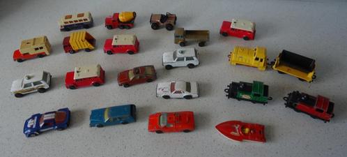 Lot van 22 Vintage MATCHBOX Autootjes / Treintjes /Vliegtuig, Hobby en Vrije tijd, Modelauto's | 1:87, Gebruikt, Overige typen