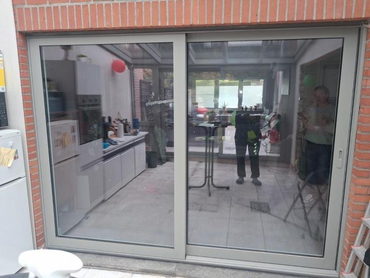 schuifraam, Doe-het-zelf en Bouw, Raamkozijnen en Schuifdeuren, Zo goed als nieuw, Aluminium, Ophalen