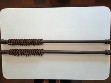 2 houten gordijnrails 2 x 1m20 beschikbaar voor biedingen
