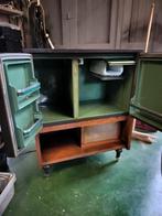 Vintage koelkast en wijnkoeler, Elektronische apparatuur, Koelkasten en IJskasten, Ophalen, Gebruikt