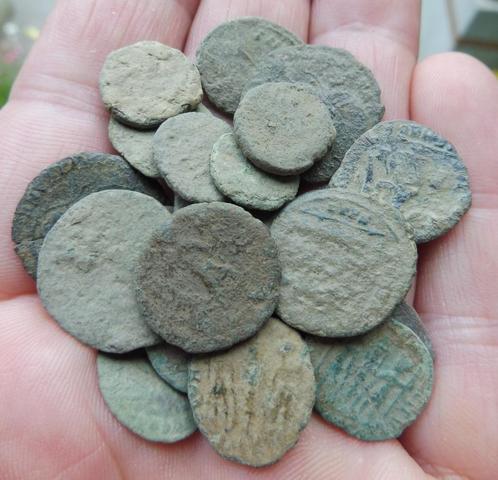 20 stuks Romeinse munten, ongereinigde bodemvondsten, Postzegels en Munten, Munten | Europa | Niet-Euromunten, Setje, Overige landen