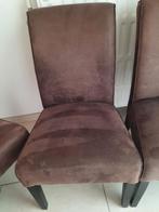 4 eetkamerstoelen, Ophalen, Bruin, Zo goed als nieuw, Vier