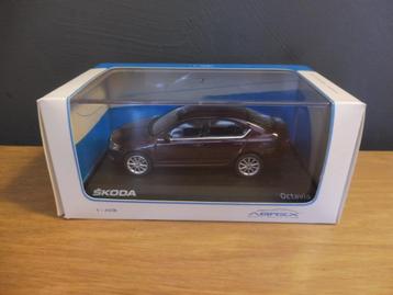 1:43 Abrex Skoda Octavia III 2013 Red Brunello metallic, Enlèvement ou Envoi, Neuf, Voiture