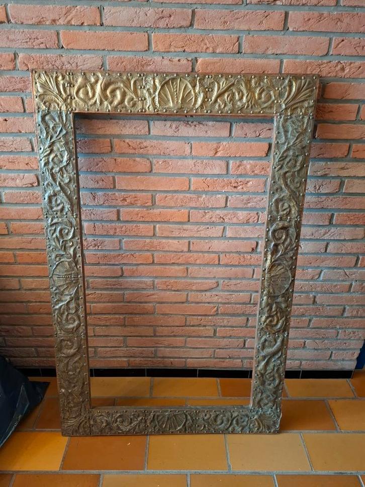 Grote oudere fotokader koper - fotolijst, Huis en Inrichting, Woonaccessoires | Lijsten, Gebruikt, Ophalen