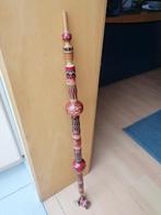 Oude houten pijp uit Afrika, rood, zwart decoratie 107 cm, Antiek en Kunst, Ophalen of Verzenden