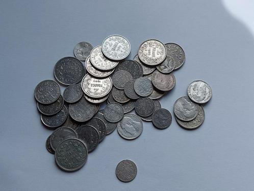 Leuk lot zilver Leopold II, Timbres & Monnaies, Monnaies | Belgique, Monnaie en vrac, Argent, Argent, Enlèvement ou Envoi
