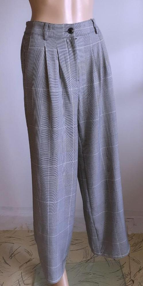 broek dames brede pijpen grijs met ruitjes Tally Weijl S of, Vêtements | Femmes, Culottes & Pantalons, Neuf, Taille 36 (S), Gris