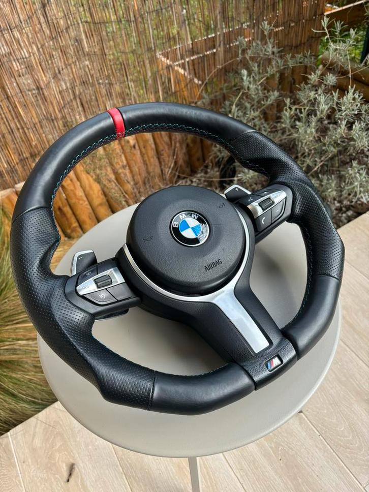Volant Pack M BMW Méplat bague rouge F20 F30 F31, Auto-onderdelen, Interieur en Bekleding, BMW, Ophalen of Verzenden
