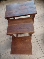 Tables gigognes en chêne, Maison & Meubles, Enlèvement, Utilisé