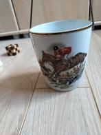 Bloempot om op te hangen met paarden op, Ophalen, Zo goed als nieuw