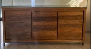 Buffet salon, Teck, Avec porte(s), 25 à 50 cm, Buffet en teck recyclé