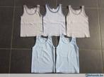 5 blauwe en grijze onderhemdjes, Ophalen of Verzenden, Gebruikt, Jongen, Shirt of Longsleeve