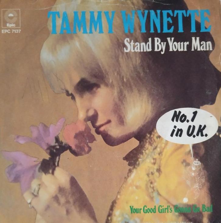 Tammy Wynette - Stand by your man, Cd's en Dvd's, Vinyl Singles, Zo goed als nieuw, Single, Pop, 7 inch, Ophalen of Verzenden