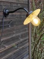 Ancienne lampe d'écurie Français originale - lampe de ferme, Enlèvement ou Envoi, Utilisé, Verre, Vintage - Hoevestijl - buitenkeuken