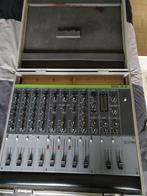 Vintage DJ mengtafel + flightcase, Ophalen, Gebruikt, 5 tot 10 kanalen, Microfooningang