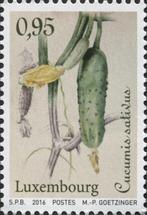 Luxemburg 2016 - 3 postzegels botanische tekeningen (MNH), Luxemburg, Ophalen of Verzenden, Postfris, Flora