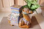 Vintage keramische plantenstaander kameel, Antiek en Kunst, Ophalen