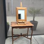 Oud spiegeltje met houten kader, Antiek en Kunst, Antiek | Spiegels, Ophalen